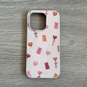 Pela Case Pink Sweet As You Gummy Bears, Hearts & Lollipops iPhone 16 Pro Case